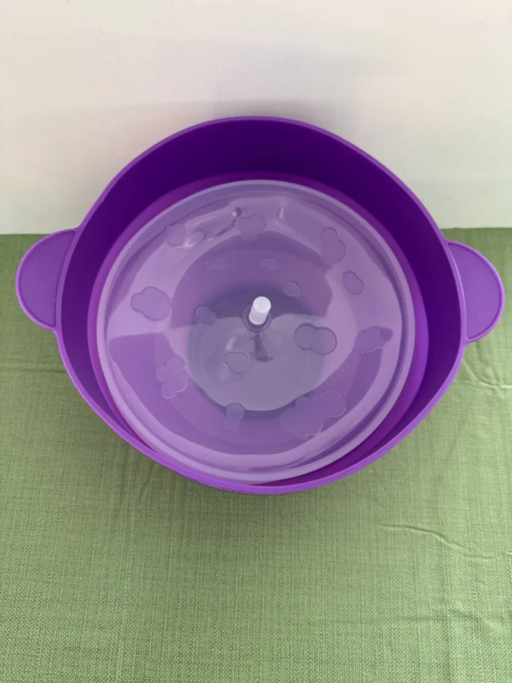 Salbree Microwave Popcorn Popper Maker Silicone Collapsible Bowl - PURPLE - NEW